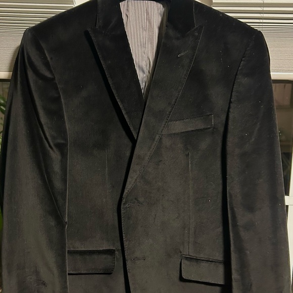 Calvin Klein Classic Black Velvet Sports Coat - Picture 1 of 4